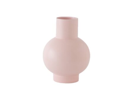 raawii - Strøm Vase / Large - Vase - Coral Blush - Ø18 x H24 cm