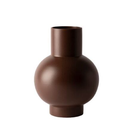 raawii Strøm XL Vase H: 33 cm - Chocolate