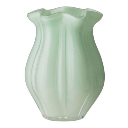 vase, grøn - H19 cm