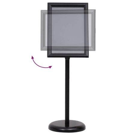 vidaXL A3 Pedestal Plakatstativer 2 stk Sort Aluminiumlegering