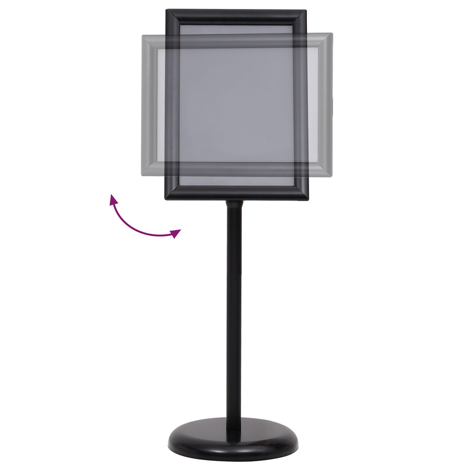 vidaXL A3 Pedestal Plakatstativer 2 stk Sort Aluminiumlegering vidaXL A3 Pedestal Plakatstativer 2 stk Sort Aluminiumlegering
