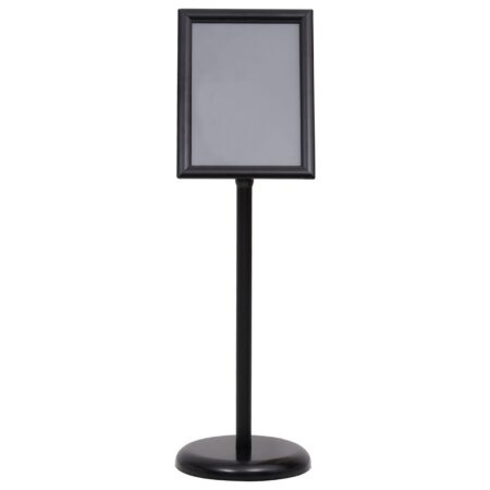 vidaXL A4 Pedestal Plakatstands 2 stk Sort Aluminium Legering