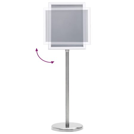 vidaXL A4 Pedestal Poster Stande 2 stk Sølv Aluminium Legering