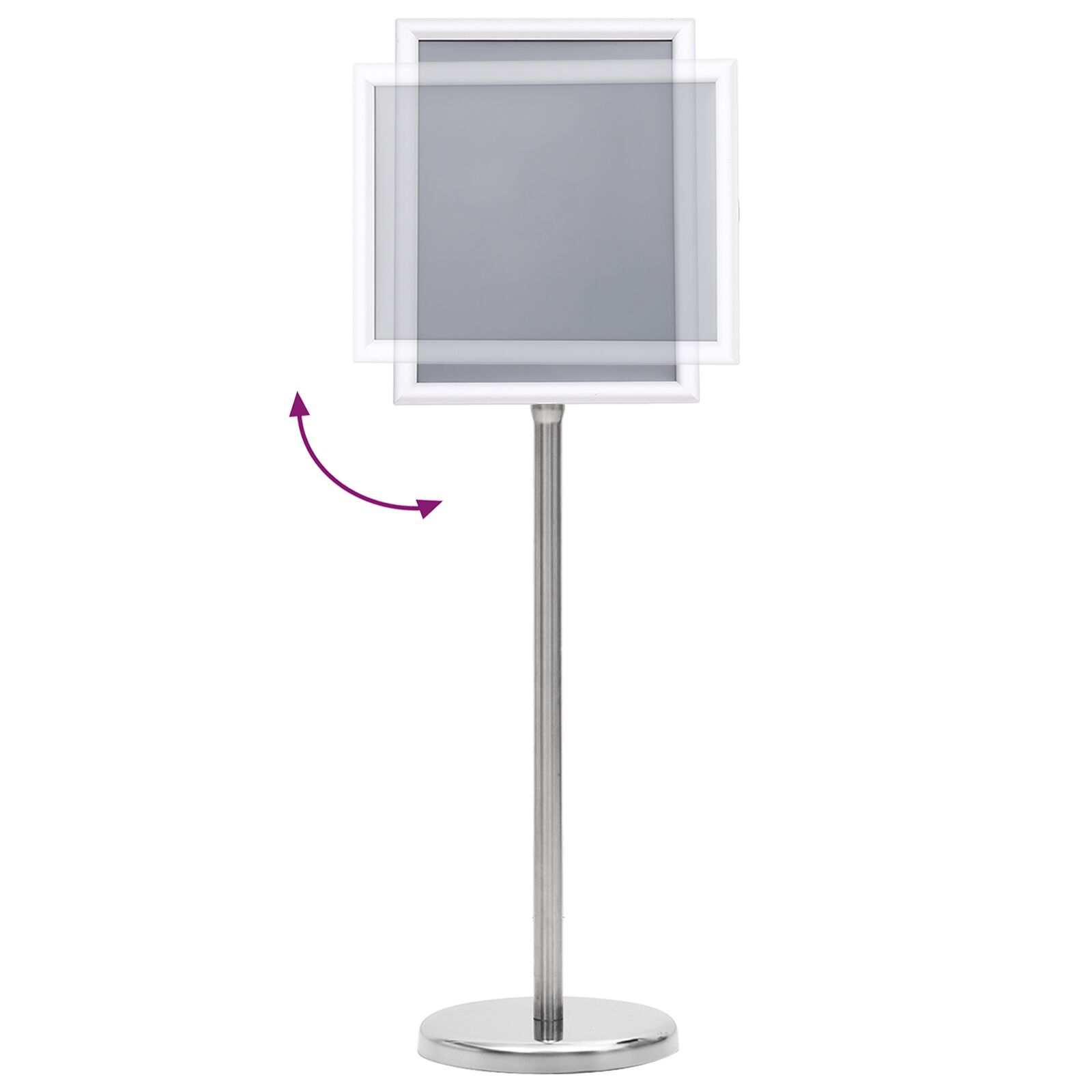 vidaXL A4 Pedestal Poster Stande 2 stk Sølv Aluminium Legering vidaXL A4 Pedestal Poster Stande 2 stk Sølv Aluminium Legering