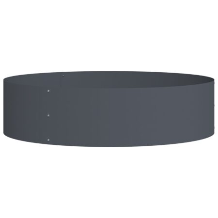 vidaXL Antracit Metal Plantekrukke Antracit Metal Stor Holdbar