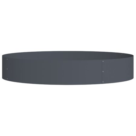 vidaXL Antracitgrå plantekrukke Antracitgrå Metal Stor Holdbar