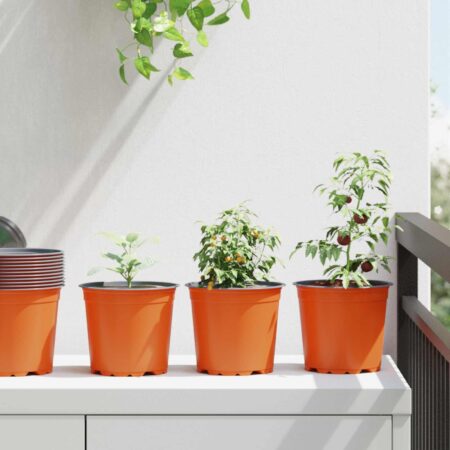 vidaXL Blomsterpotte 50 pcs Keramik Ø 15 x 12,5 cm Plastik