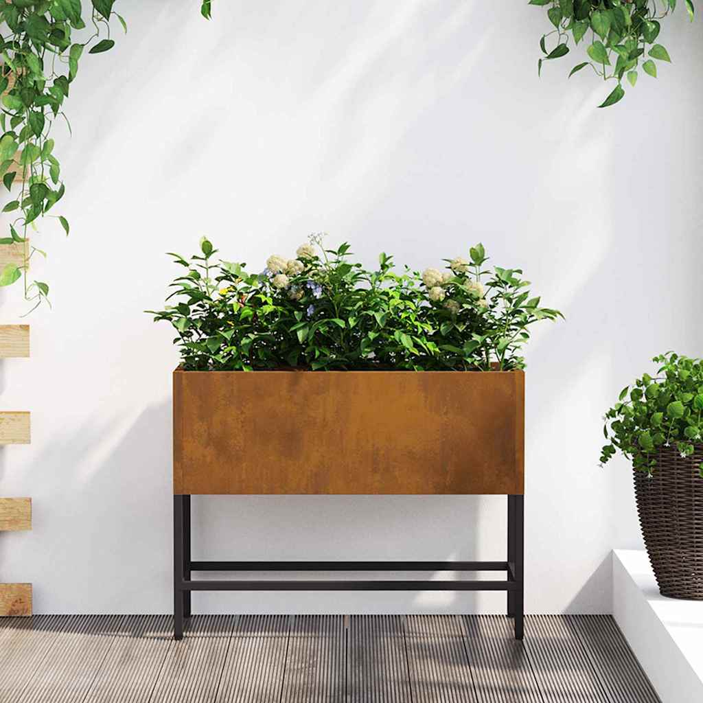 vidaXL Hævet haveplante Rusten 60 x 26 x 45 cm Cortenstål vidaXL Hævet haveplante Rusten 60 x 26 x 45 cm Cortenstål