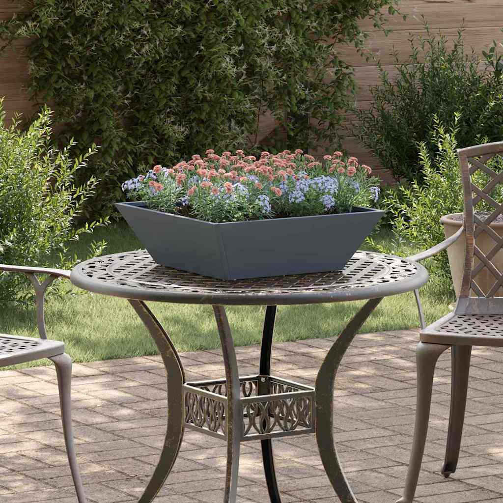 vidaXL Have Blomsterkrukke 5 pcs Antracit 50 x 50 x 15 cm vidaXL Have Blomsterkrukke 5 pcs Antracit 50 x 50 x 15 cm