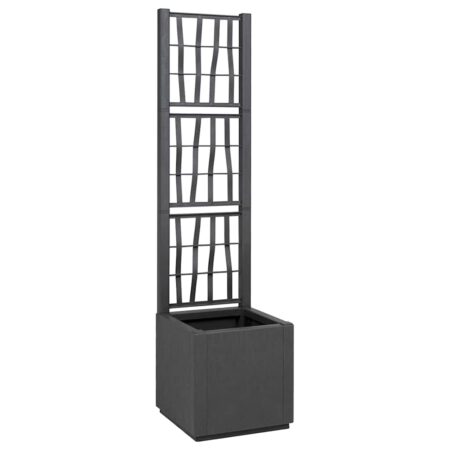 vidaXL Have Blomsterkrukke Antracit 36 x 36 x 140 cm Polypropylen