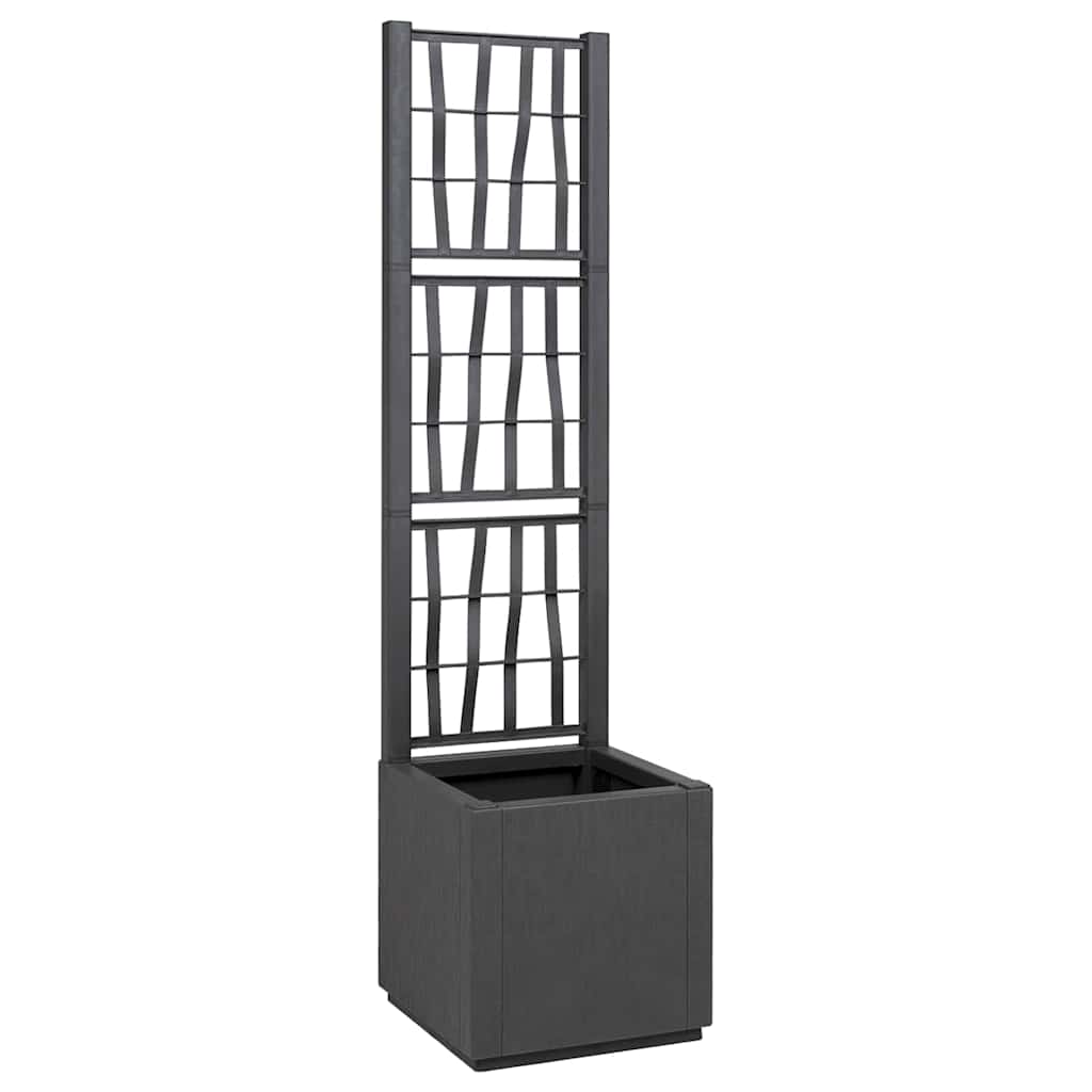 vidaXL Have Blomsterkrukke Antracit 36 x 36 x 140 cm Polypropylen vidaXL Have Blomsterkrukke Antracit 36 x 36 x 140 cm Polypropylen