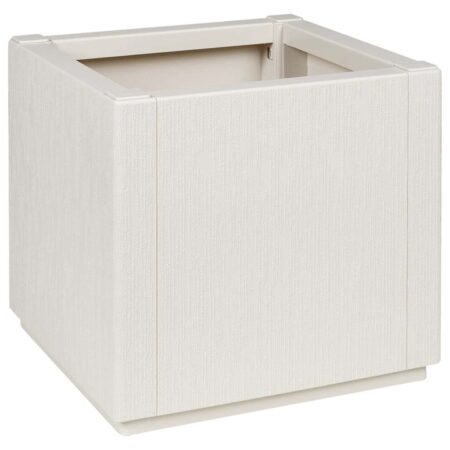vidaXL Have Blomsterkrukke Hvid 36 x 36 x 35 cm Polypropylen