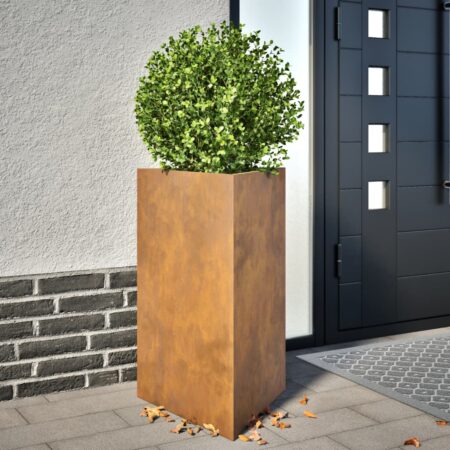 vidaXL Havekrukke Trekantet 50x43x75 cm Forvitringsstål