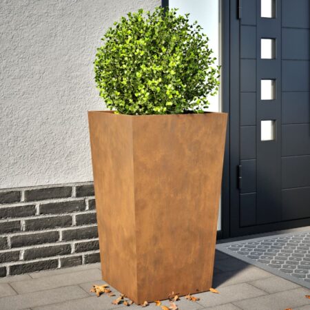 vidaXL Havekrukker 2 stk 45x45x75 cm Forvitringsstål
