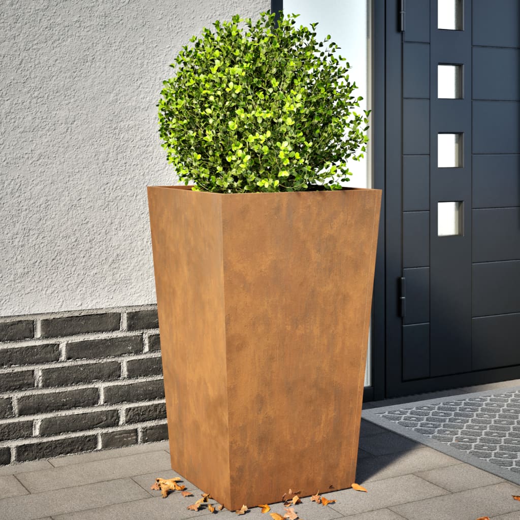 vidaXL Havekrukker 2 stk 45x45x75 cm Forvitringsstål vidaXL Havekrukker 2 stk 45x45x75 cm Forvitringsstål