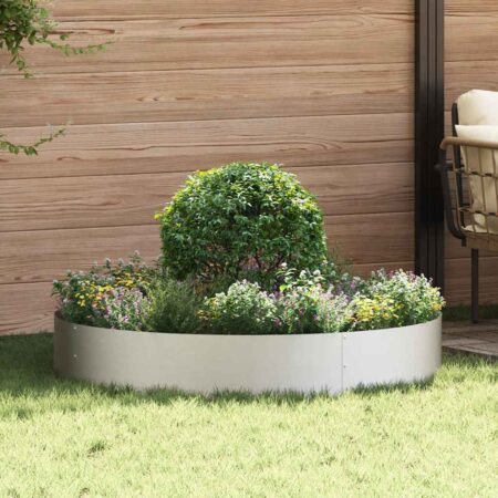 vidaXL Havekrukker 5 pcs Sølv 120 x 120 x 20 cm Rustfrit stål