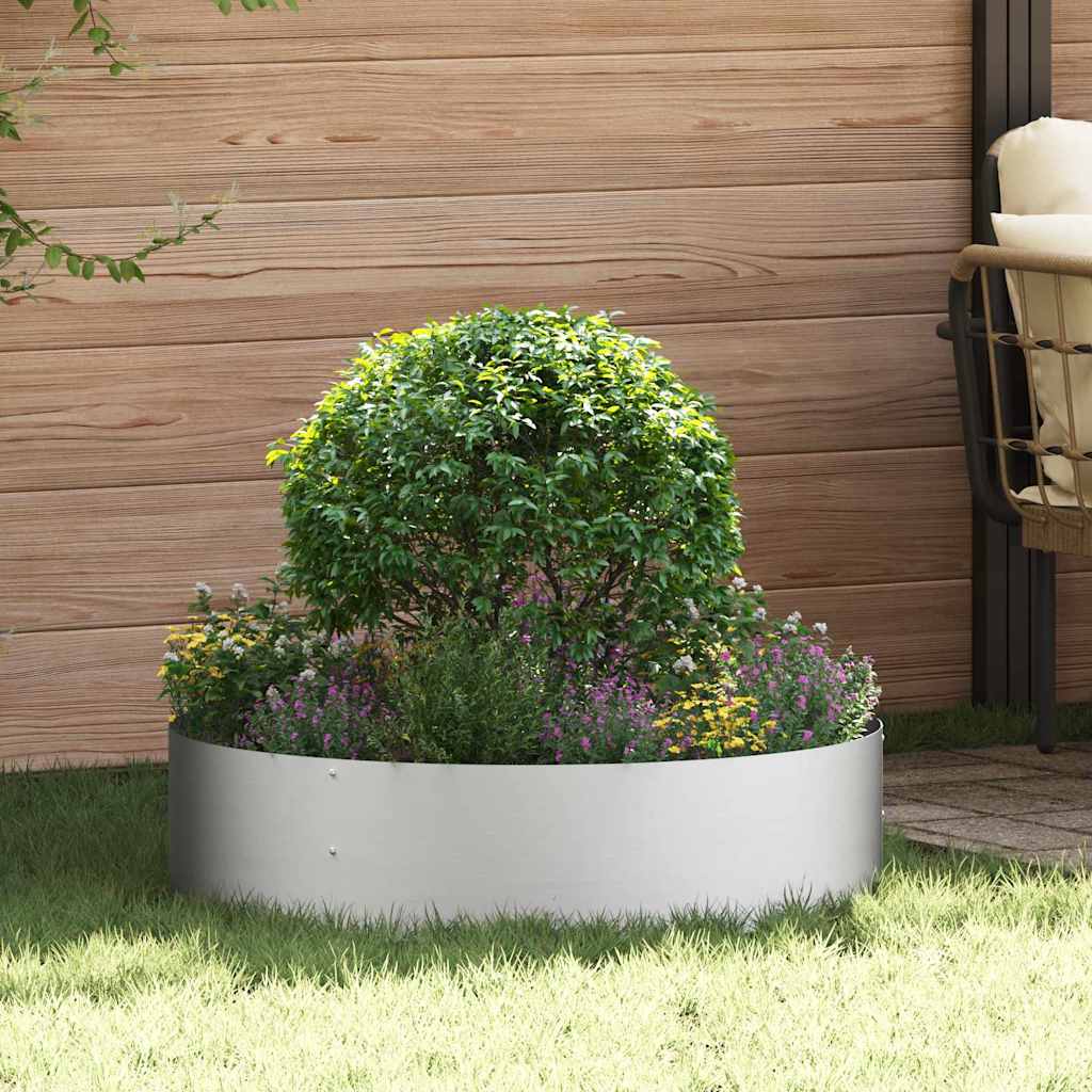 vidaXL Havekrukker 5 pcs Sølv 80 x 80 x 20 cm Galvaniseret stål vidaXL Havekrukker 5 pcs Sølv 80 x 80 x 20 cm Galvaniseret stål