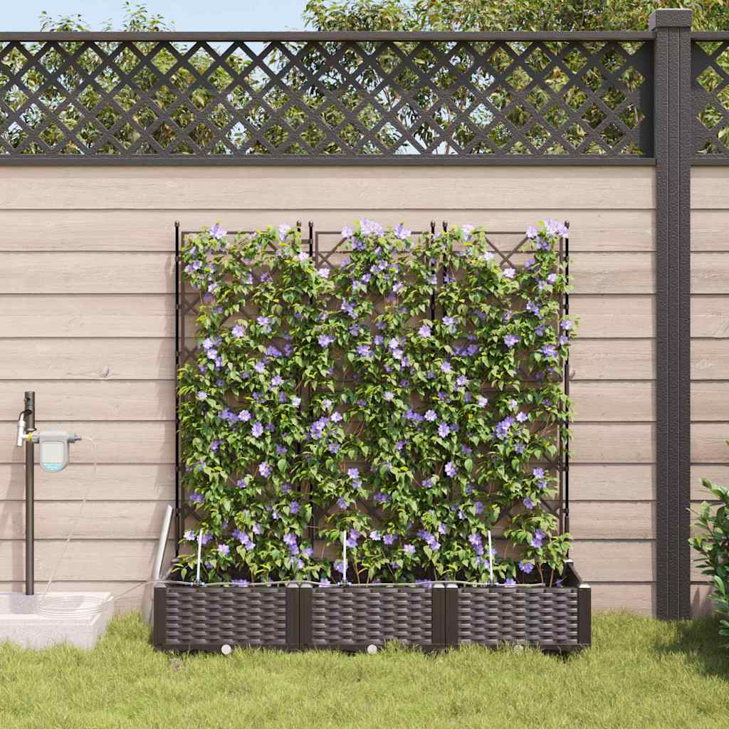 vidaXL Havekrukker Brun 120 x 40 x 126 cm Stål vidaXL Havekrukker Brun 120 x 40 x 126 cm Stål