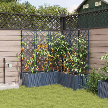 vidaXL Havekrukker Grå 120 x 40 x 37,5 cm Stål