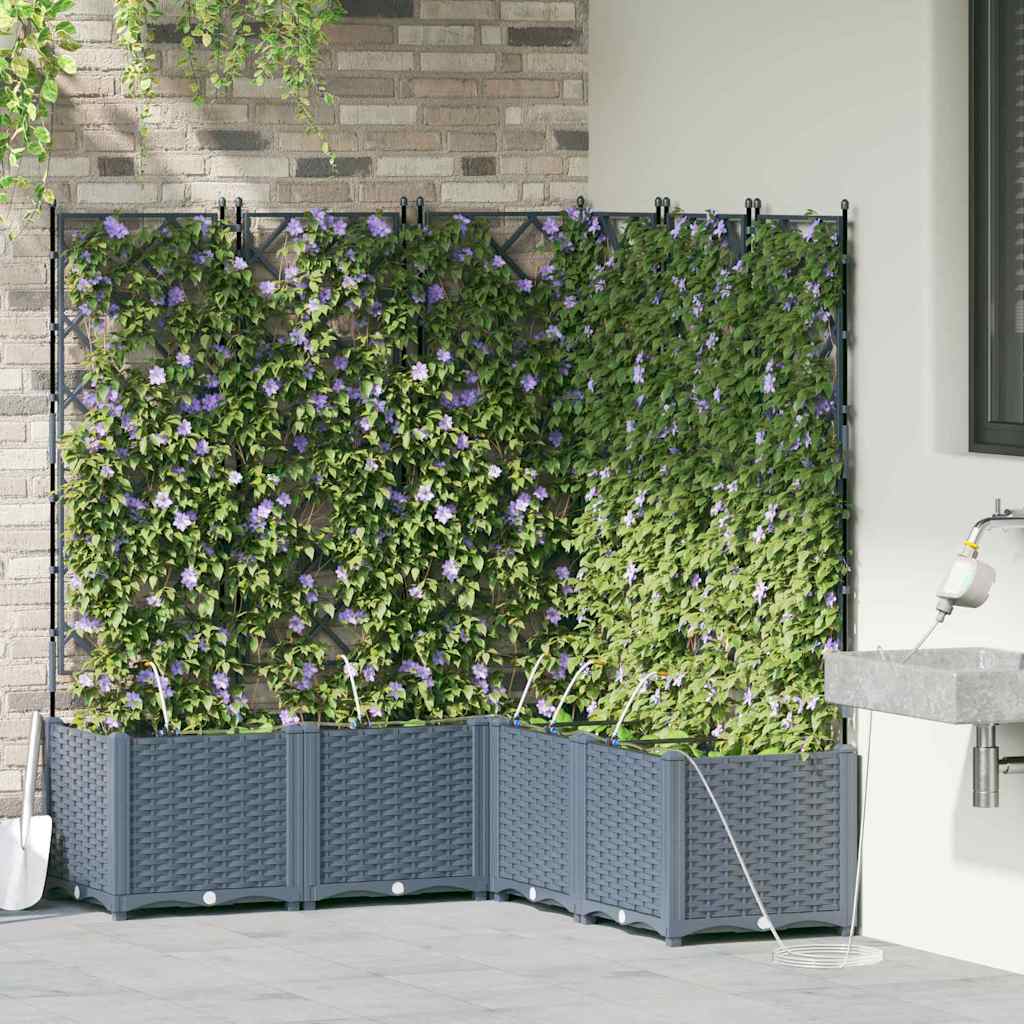 vidaXL Havekrukker Lysegrå 120 x 120 x 142 cm Stål vidaXL Havekrukker Lysegrå 120 x 120 x 142 cm Stål