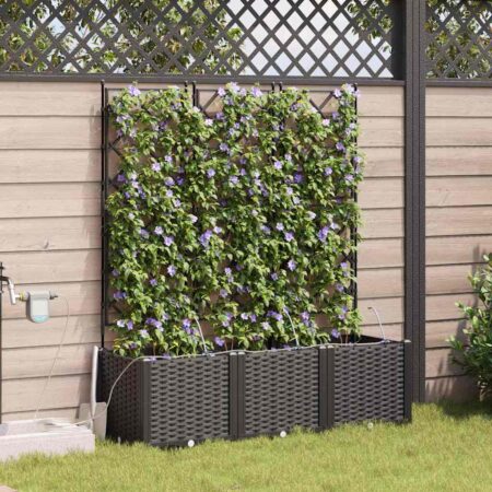 vidaXL Havekrukker Sort 120 x 40 x 142 cm Stål