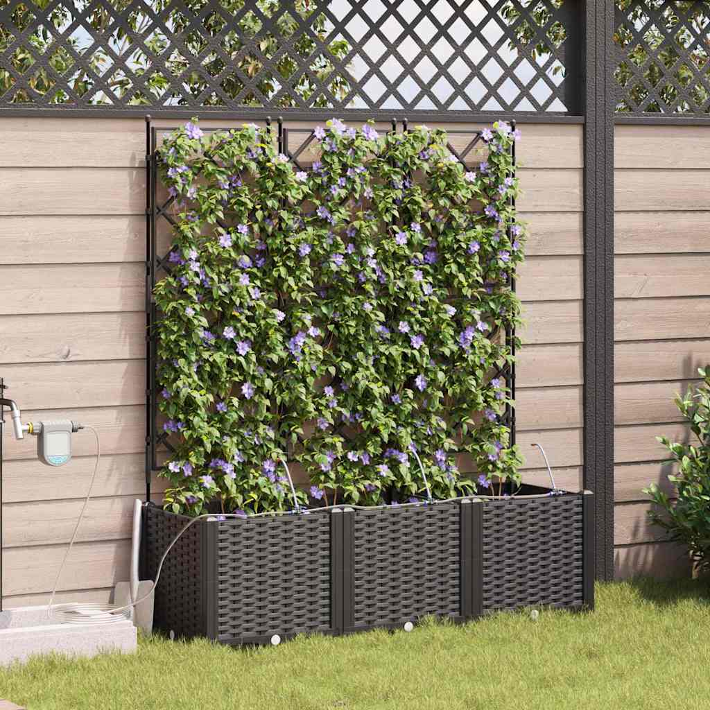 vidaXL Havekrukker Sort 120 x 40 x 142 cm Stål vidaXL Havekrukker Sort 120 x 40 x 142 cm Stål