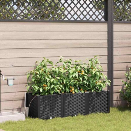 vidaXL Havekrukker Sort 120 x 40 x 37,5 cm Stål
