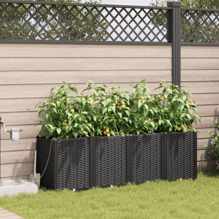 vidaXL Havekrukker Sort 160 x 40 x 52 cm Stål