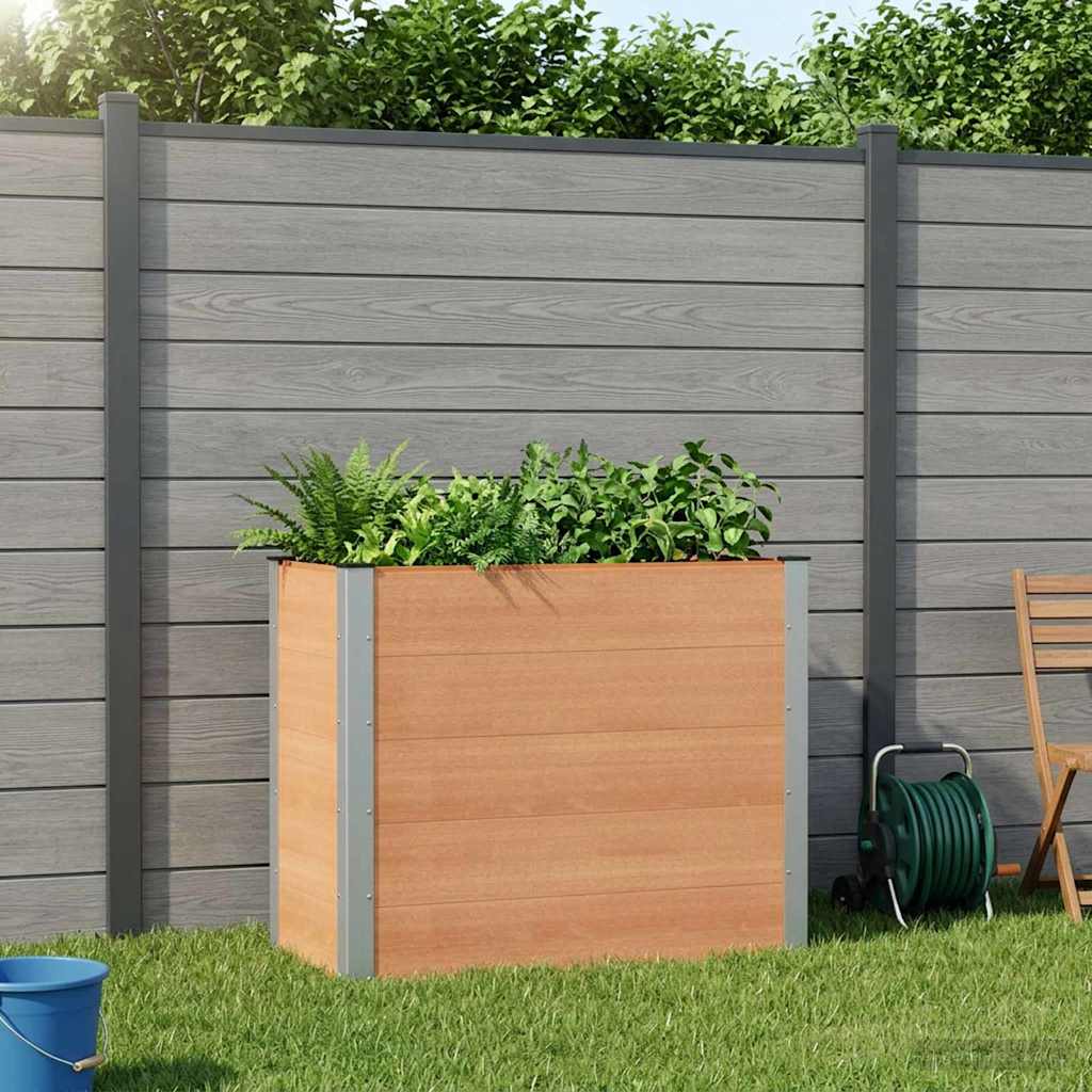 vidaXL Højbed Brun 100 x 50 x 91 cm WPC og Aluminium vidaXL Højbed Brun 100 x 50 x 91 cm WPC og Aluminium