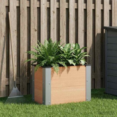 vidaXL Højbed Brun 50 x 30 x 36 cm WPC og Aluminium