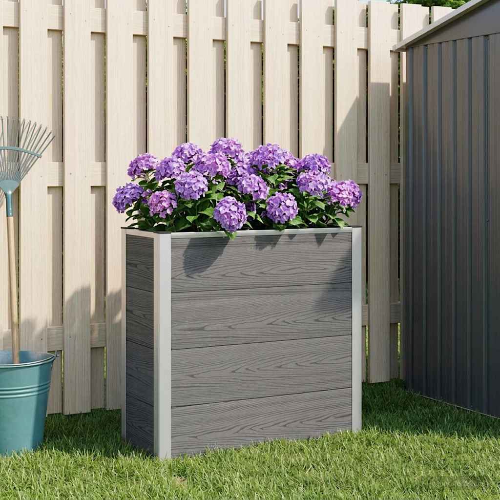 vidaXL Højbed Grå 75 x 30 x 82 cm WPC og Aluminium vidaXL Højbed Grå 75 x 30 x 82 cm WPC og Aluminium