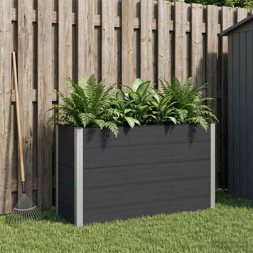vidaXL Højbed Sort 150 x 50 x 91 cm WPC og Aluminium vidaXL Højbed Sort 150 x 50 x 91 cm WPC og Aluminium