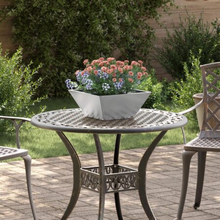 vidaXL Metal Planter Rustfrit stål 35 x 35 x 15 cm Metal Planter