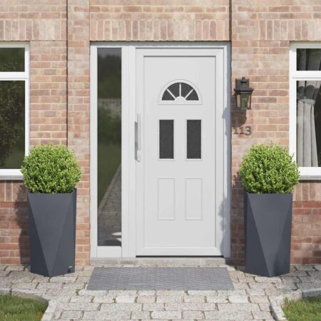 vidaXL Plantekasse 2 pcs Antracit 40 x 40 x 75 cm Stål