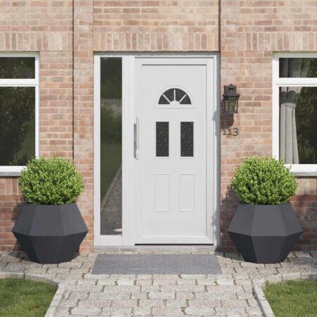vidaXL Plantekasse 2 pcs Antracit 75 x 75 x 60 cm Stål