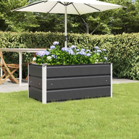 vidaXL Plantekasse Antracit 100 x 50 x 45 cm Galvaniseret stål