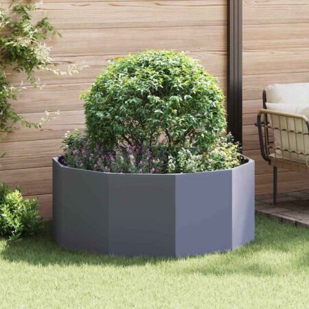 vidaXL Plantekasse Antracit 120 x 120 x 50 cm Stål