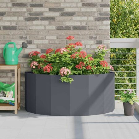 vidaXL Plantekasse Antracit 120 x 60 x 50 cm Stål