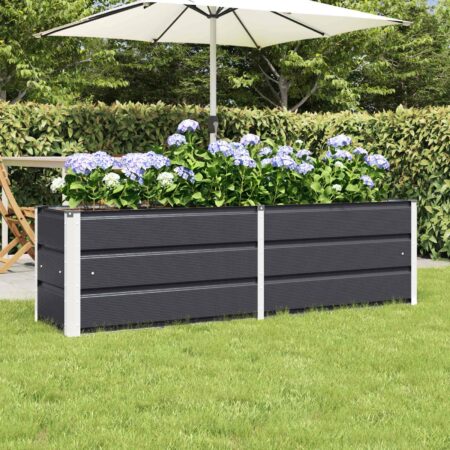 vidaXL Plantekasse Antracit 160 x 40 x 45 cm Stål
