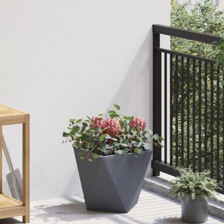 vidaXL Plantekasse Antracit 30 x 30 x 30 cm Stål