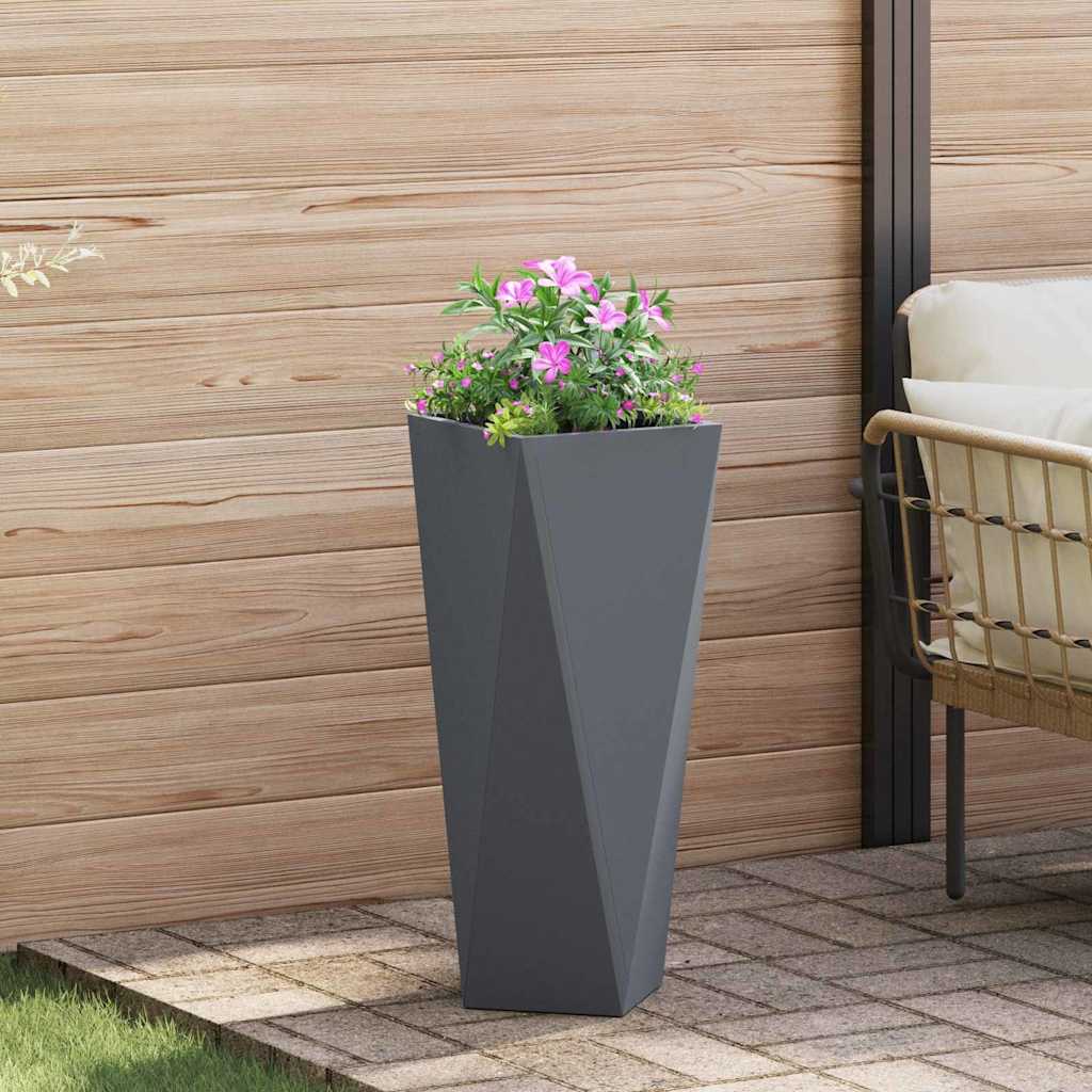 vidaXL Plantekasse Antracit 30 x 30 x 75 cm Stål vidaXL Plantekasse Antracit 30 x 30 x 75 cm Stål