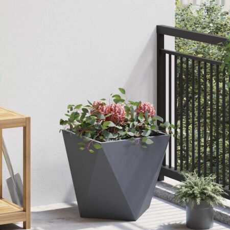 vidaXL Plantekasse Antracit 40 x 40 x 40 cm Stål