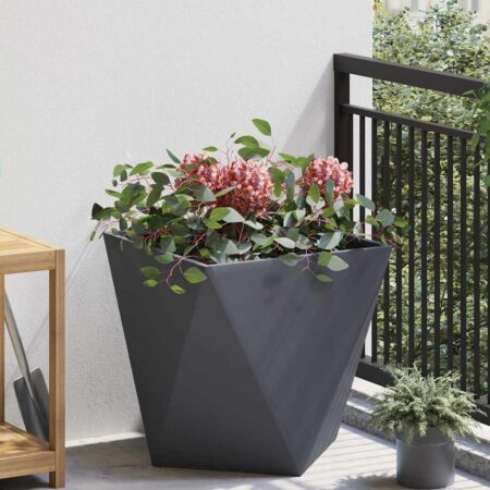 vidaXL Plantekasse Antracit 50 x 50 x 50 cm Stål