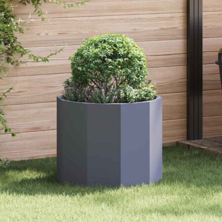 vidaXL Plantekasse Antracit 60 x 60 x 50 cm Stål
