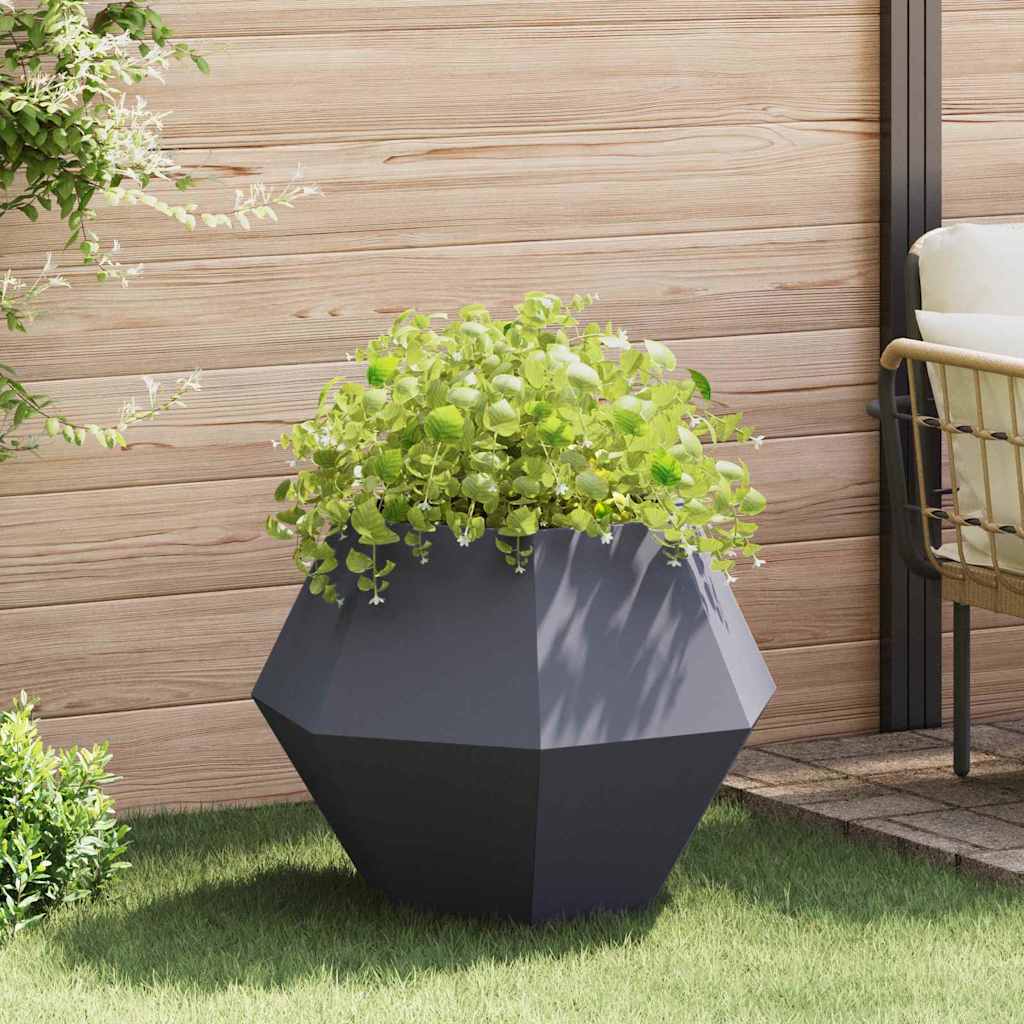 vidaXL Plantekasse Antracit 75 x 75 x 60 cm Stål vidaXL Plantekasse Antracit 75 x 75 x 60 cm Stål