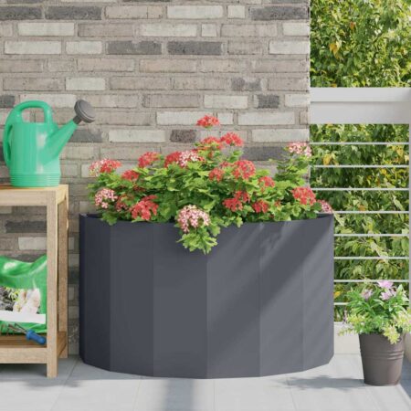 vidaXL Plantekasse Antracit 90 x 45 x 50 cm Stål