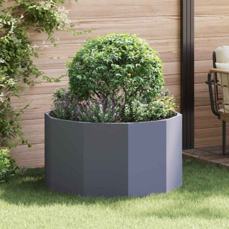 vidaXL Plantekasse Antracit 90 x 90 x 50 cm Stål