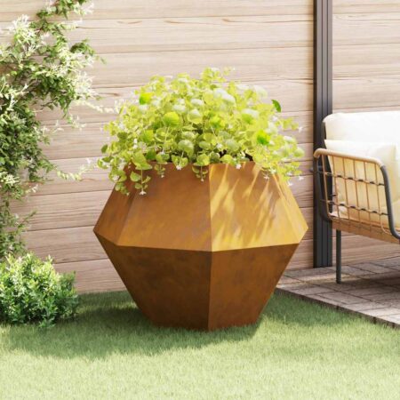 vidaXL Plantekasse Rusten 100 x 100 x 80 cm Cortenstål