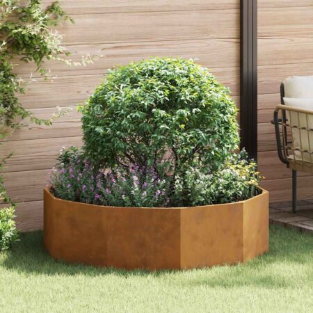 vidaXL Plantekasse Rusten 120 x 120 x 35 cm Cortenstål