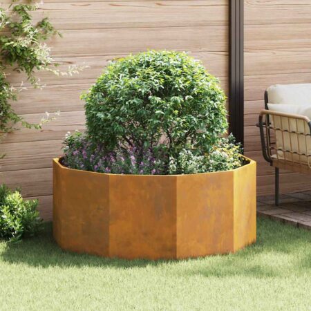 vidaXL Plantekasse Rusten 120 x 120 x 50 cm Cortenstål